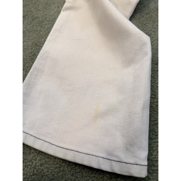 Vintage Seven 7 For All Mankind Jeans Sz 26 White Light Blue Bootcut Flare - Picture 9 of 9